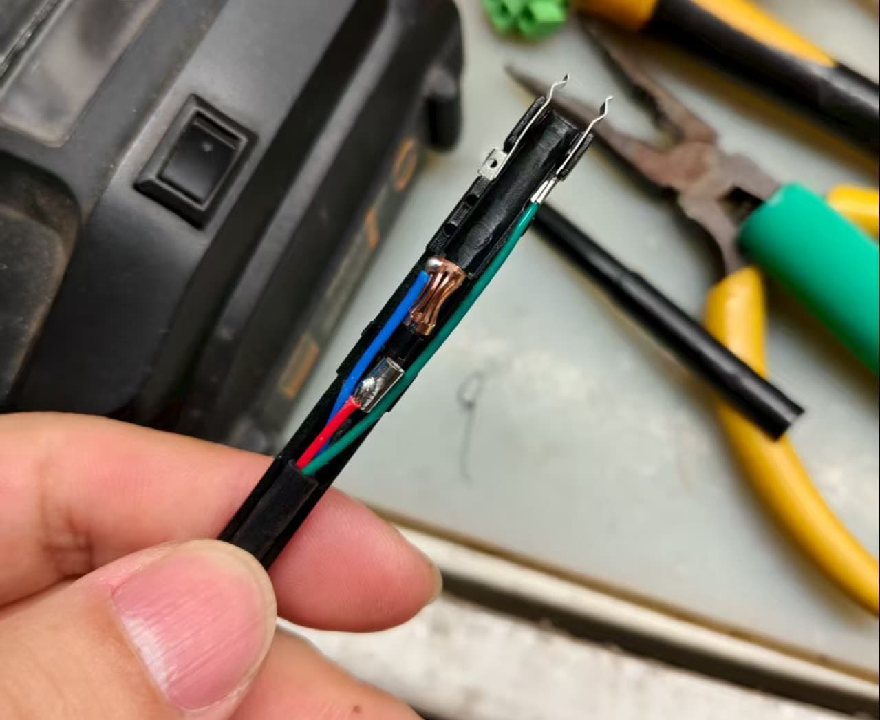 JBC手柄接线